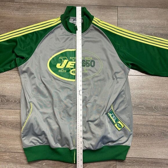 New York Jets NFL Vintage No Huddle Full Zip Track Jacket. Size L - Picture 8 of 8
